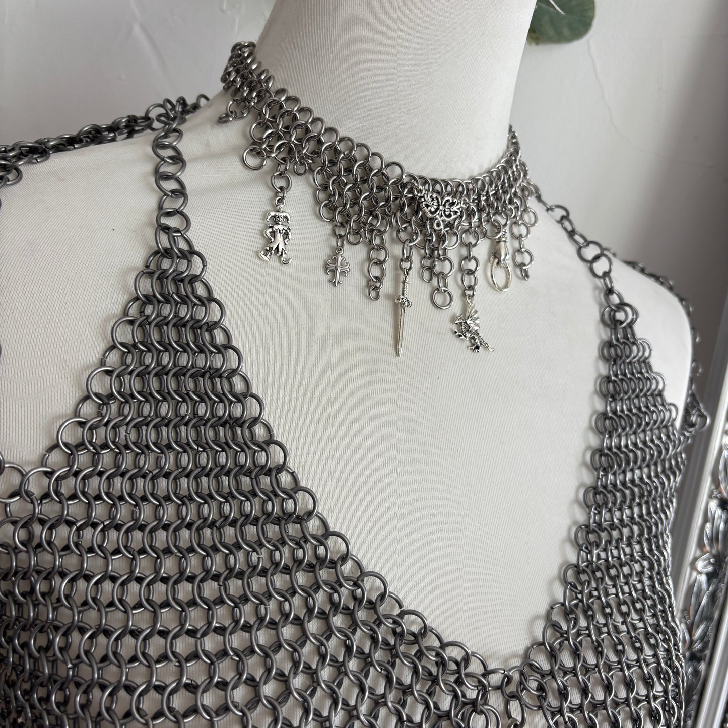 Medieval Chainmail Choker Necklace