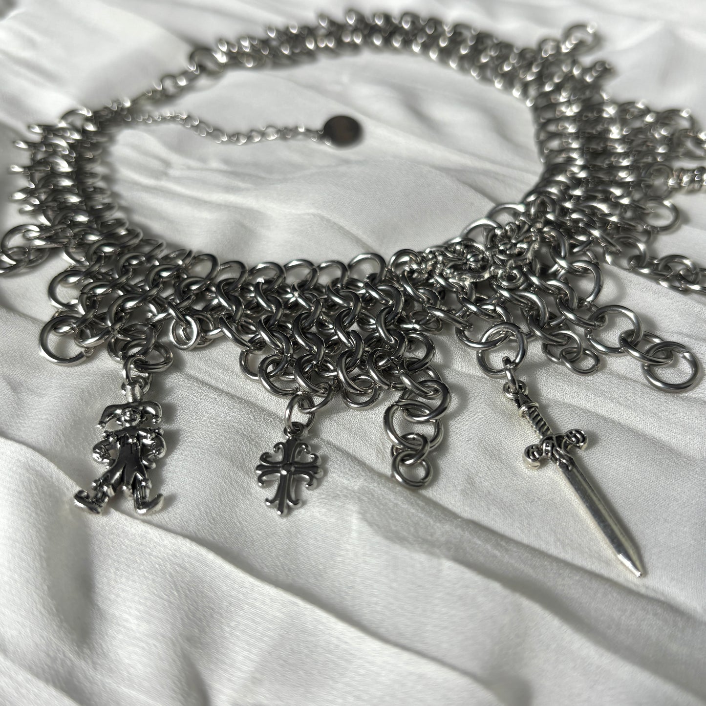 Medieval Chainmail Choker Necklace