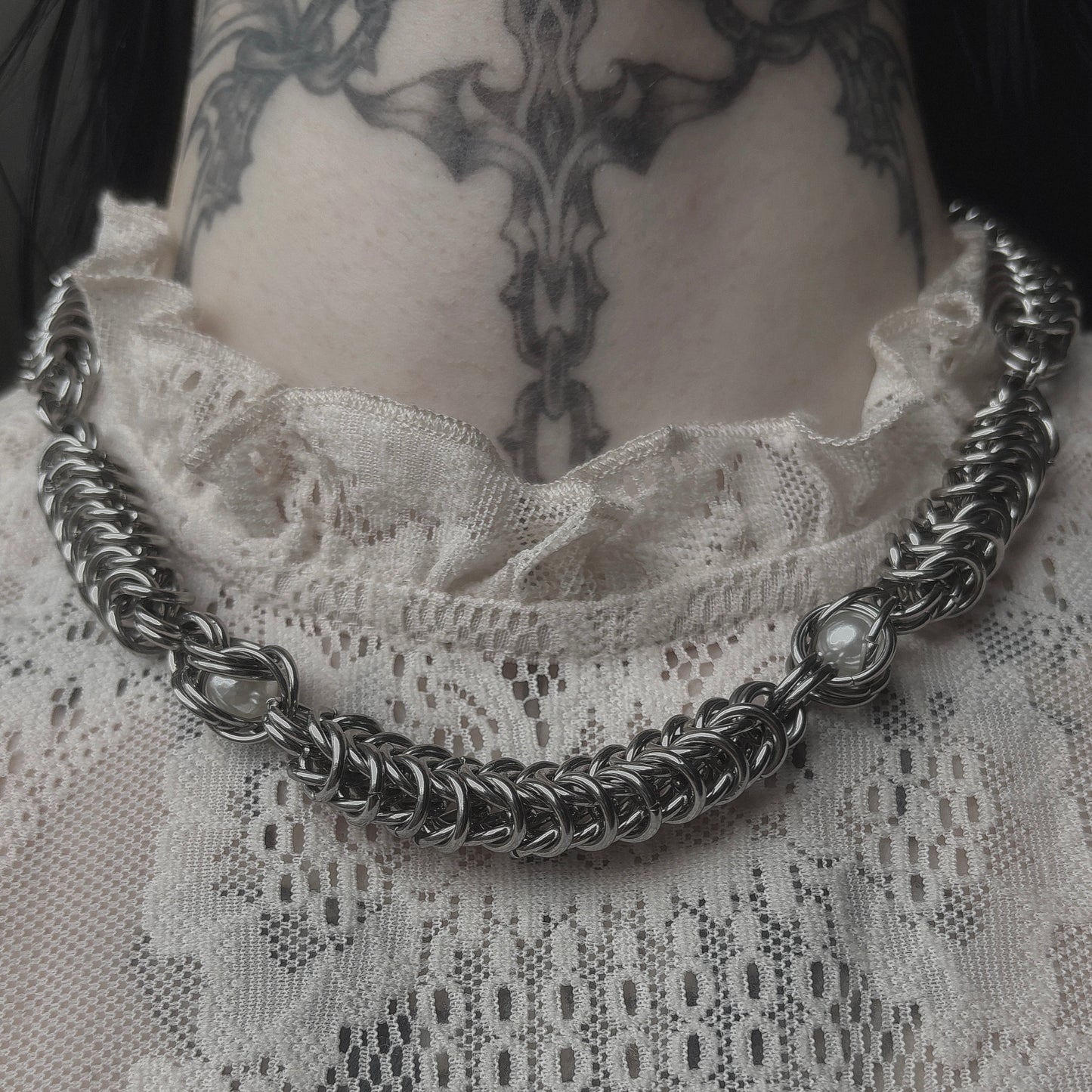 Schachtel Perlcollier