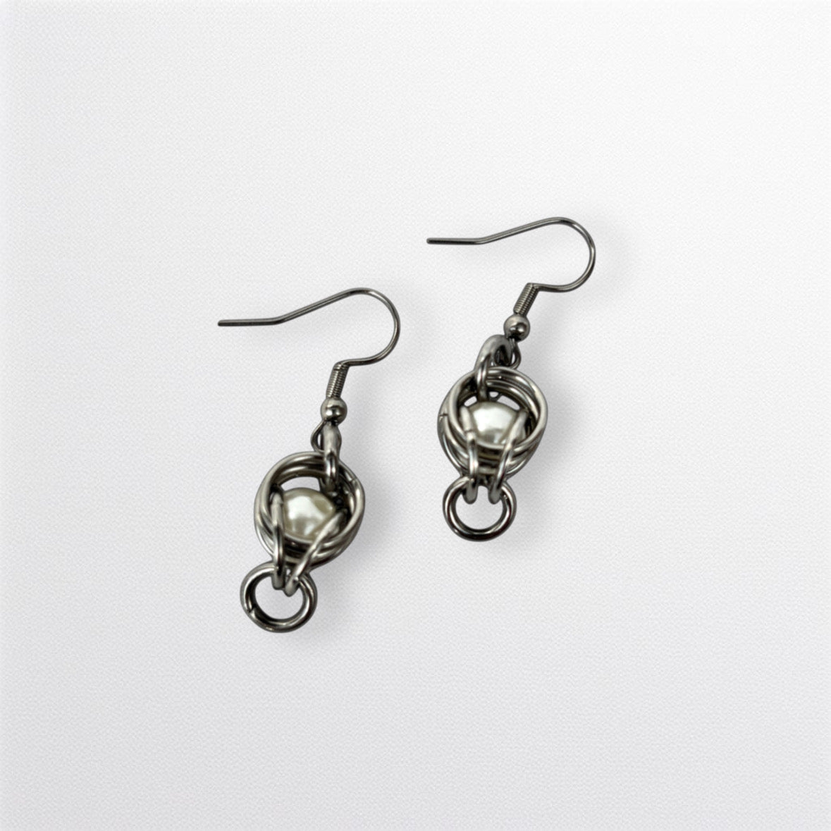 Caged Pearl Earrings