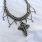 Spike Cross Necklace