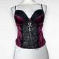 Upcycled Lingerie Ankh Top