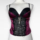 Upcycled Lingerie Ankh Top