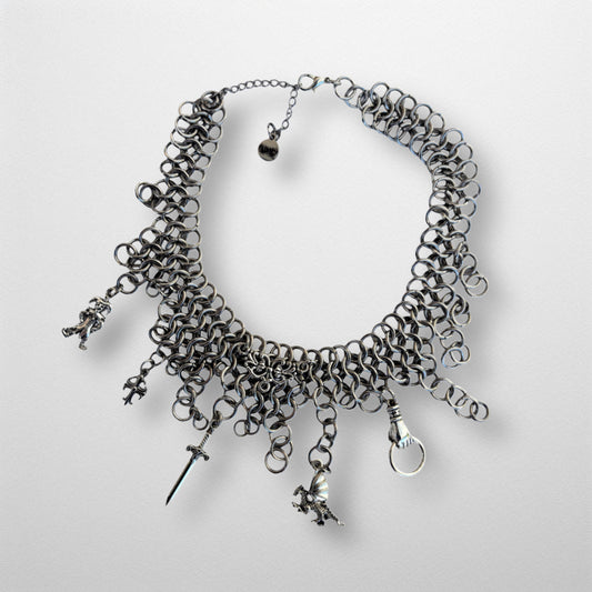 Medieval Chainmail Choker Necklace