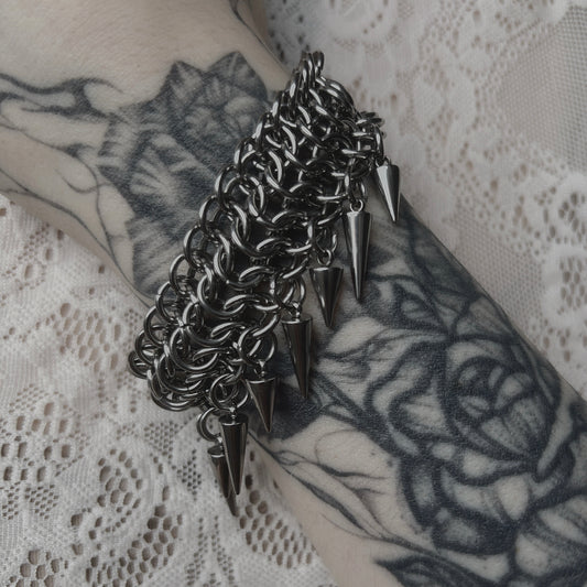 Alligator Back Spike Bracelet