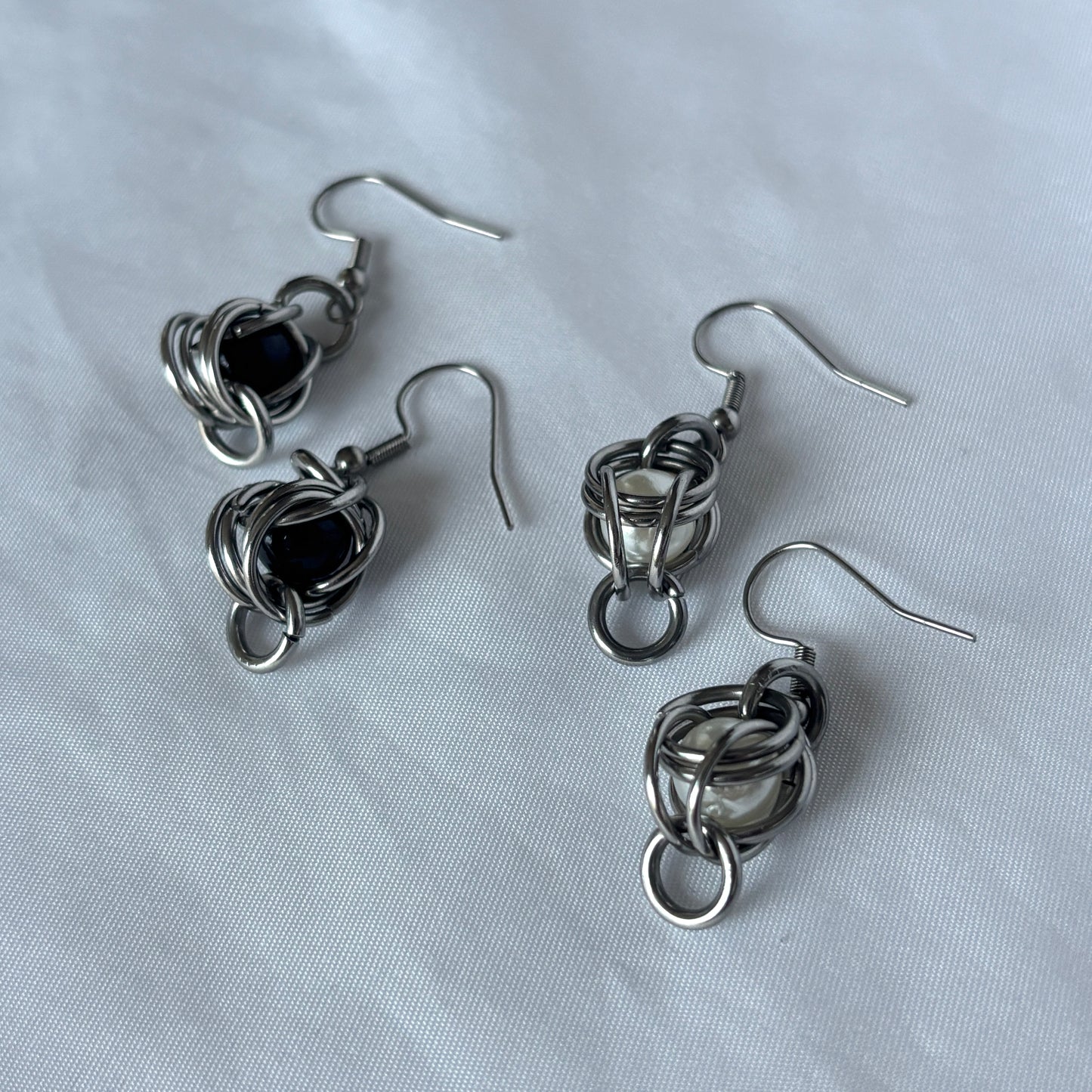 Caged Pearl Earrings