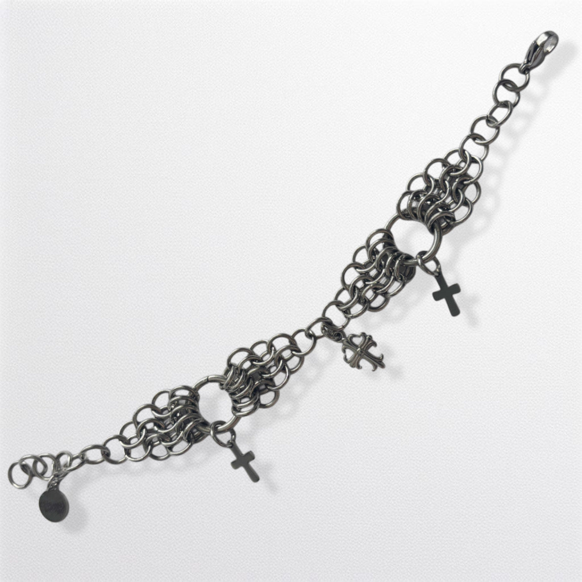 Chainmail Cross Bracelet