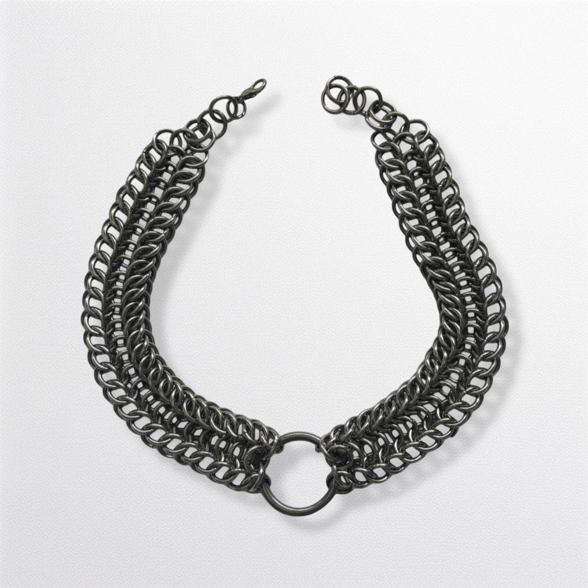 Alligator Back Ring Necklace
