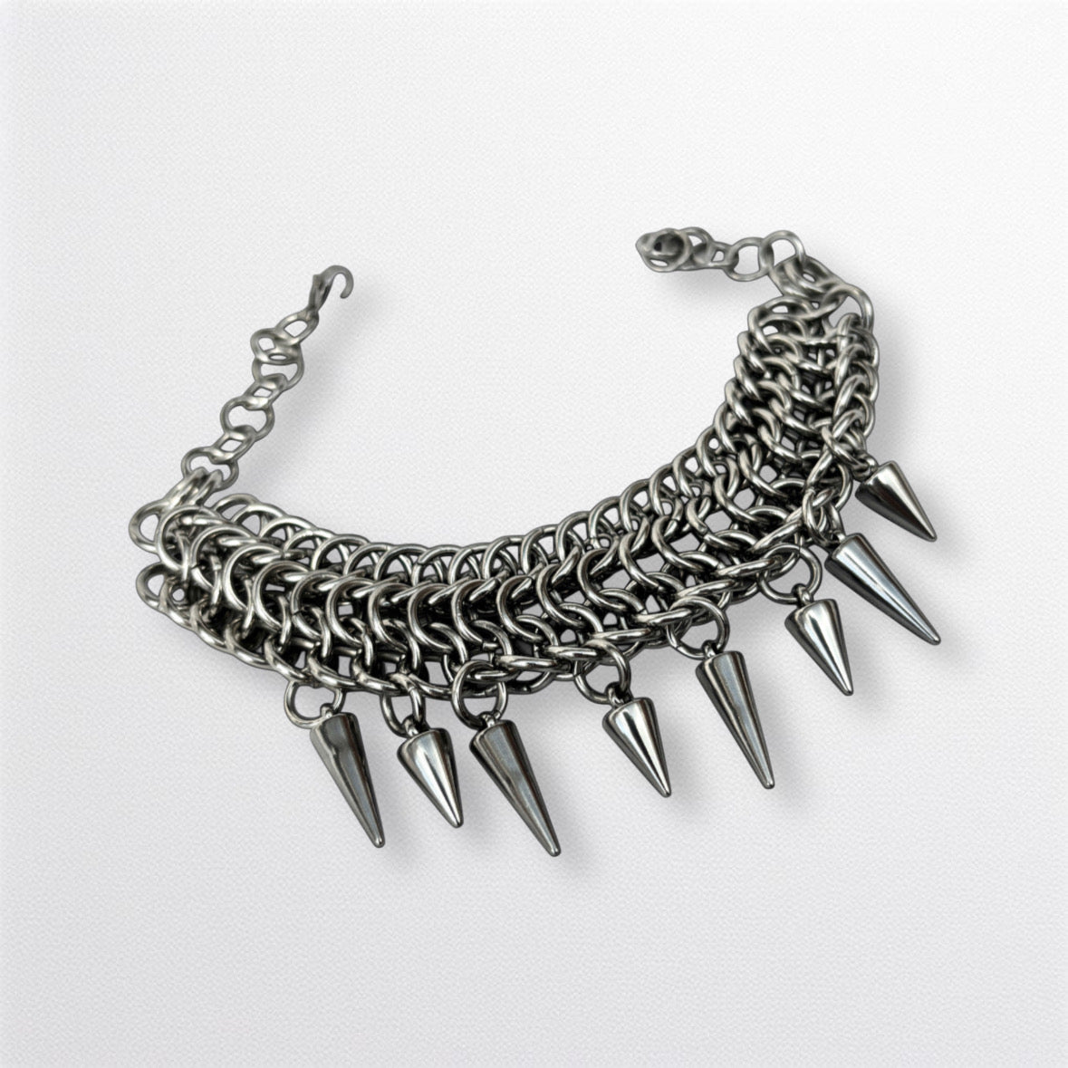 Alligator Back Spike Bracelet