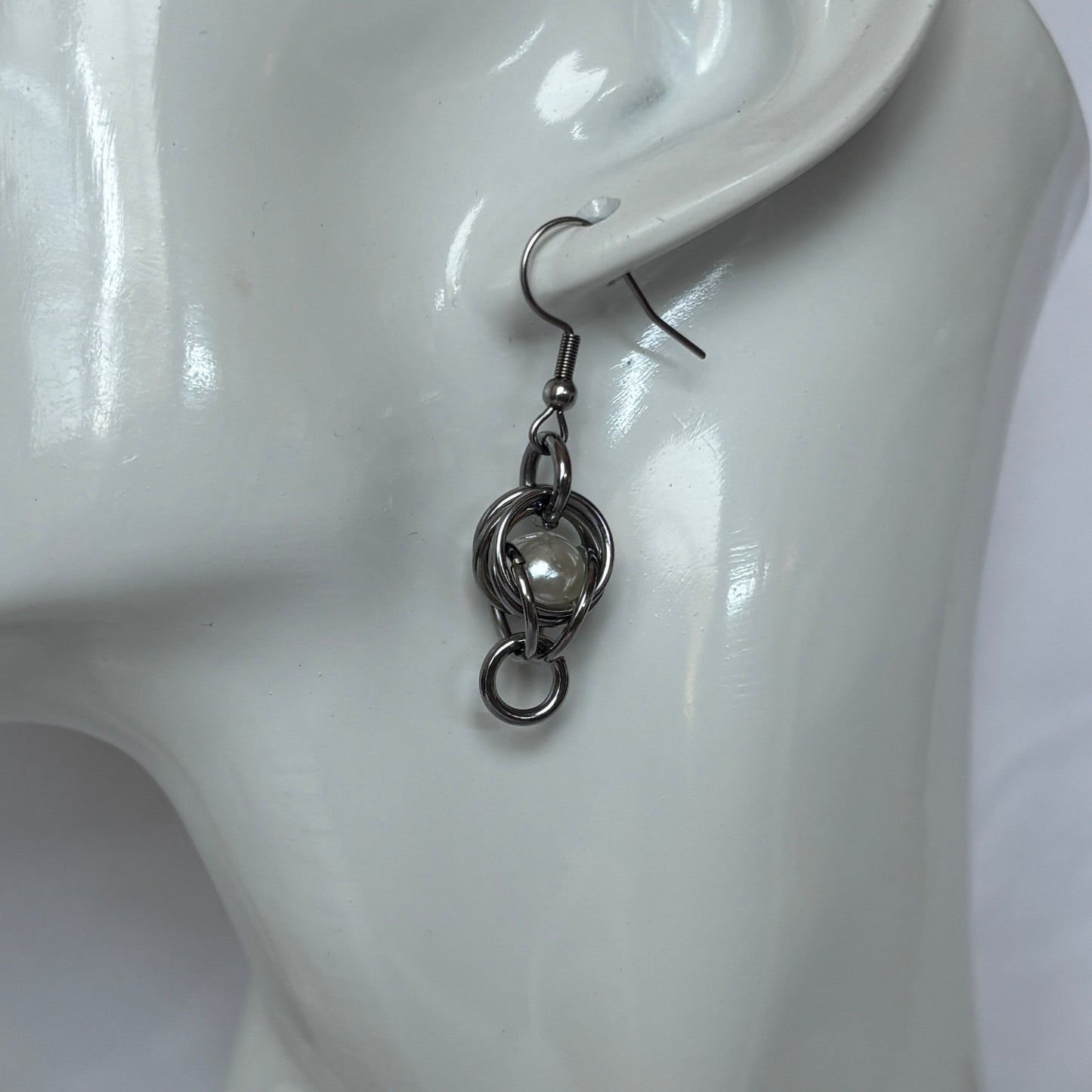 Caged Pearl Earrings