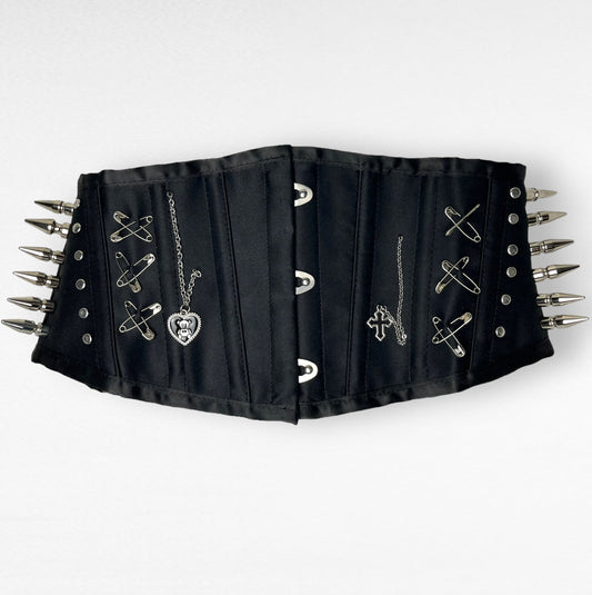 Upcycled Spike Corset