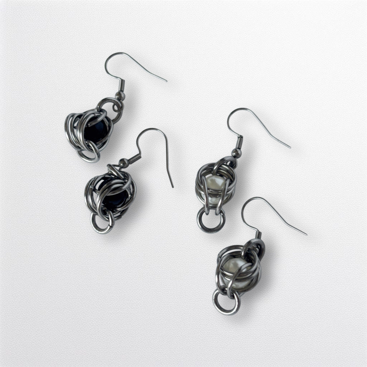 Caged Pearl Earrings