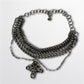 Alligator Back Cross Necklace