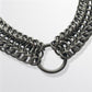 Alligator Back Ring Necklace