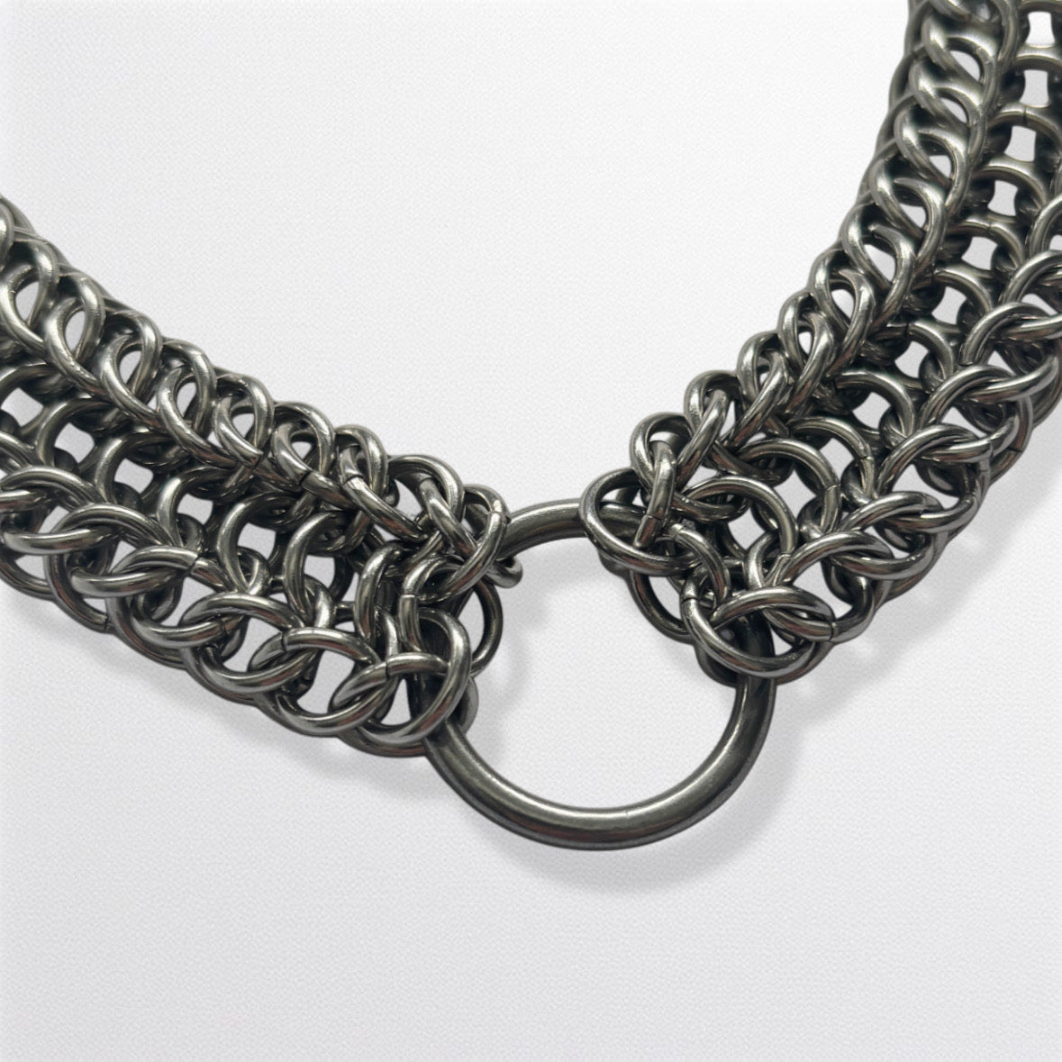 Alligator Back Ring Necklace