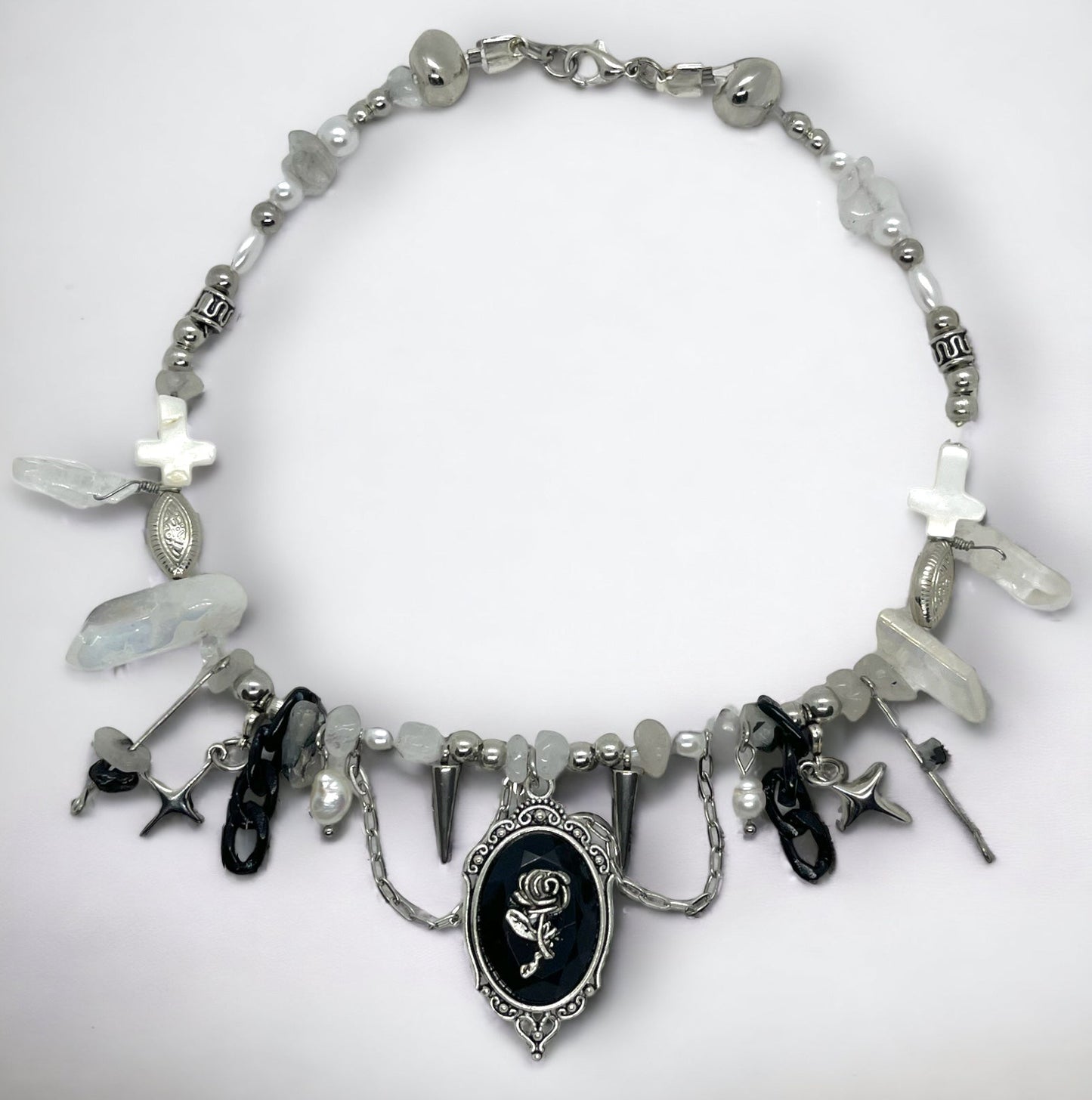 Rose Crystal Necklace
