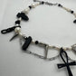 Black Ankh Crystal Necklace