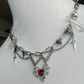 Red Heart Chain Necklace